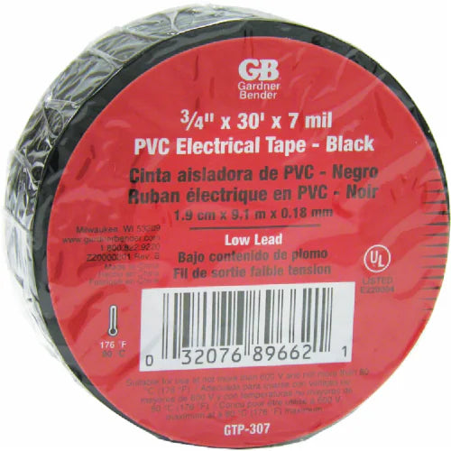 Tape eléctrico negro  | GTP-307