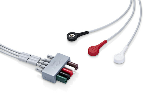 0010-30-42734 | Cable derivación de ECG 3 electrodos tipo SNAP Mindray
