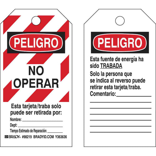 Tarjetas de bloqueo laminadas en poliester | 98219-U