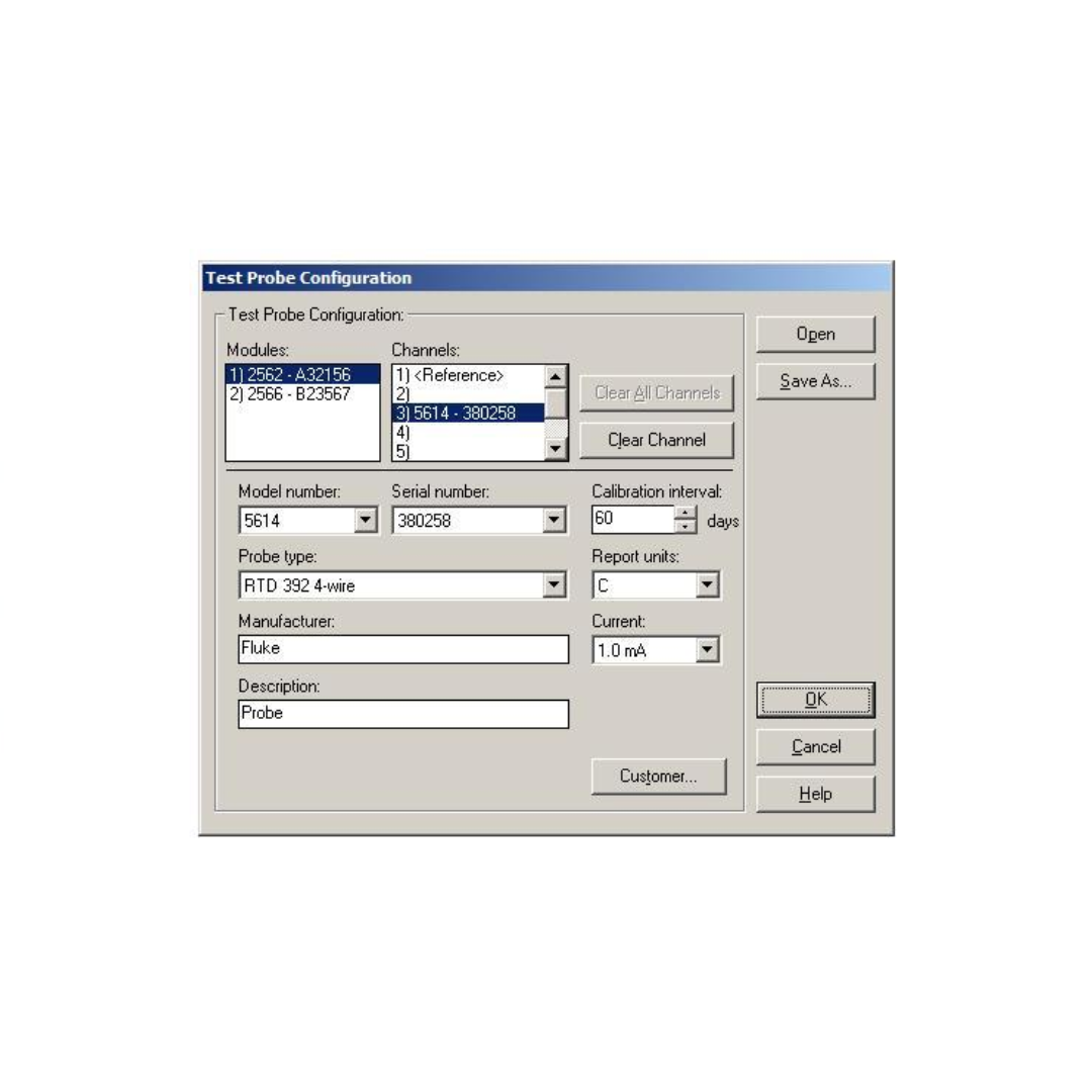 Software MET/TEMP II para calibración de temperatura v5.1