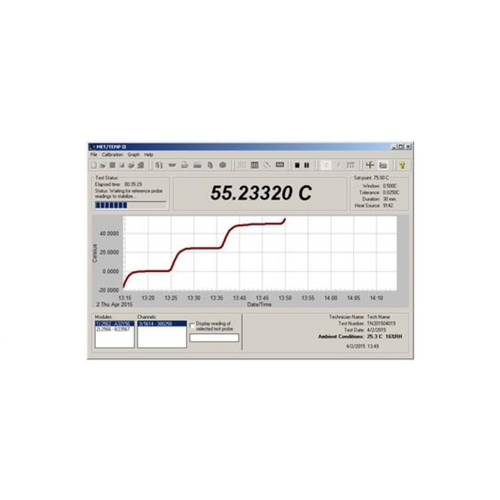 Software MET/TEMP II para calibración de temperatura v5.1