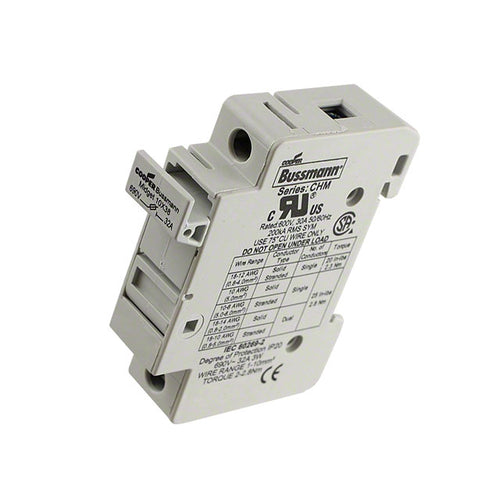 Portafusible para fusibles cilíndricos de 10 x 38MM