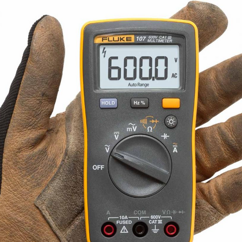 Multímetro digital de bolsillo con comprobación de diodos y frecuencia CAT III 600V | FLUKE-107