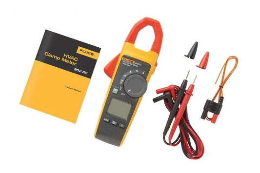 Pinza amperimétrica Fluke 902 FC de verdadero valor eficaz para sistemas de calefacción, ventilación y aire acondicionado