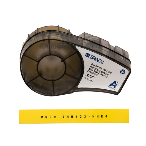 Cartucho de etiqueta continua para marcar cables, termocontractil - amarillo