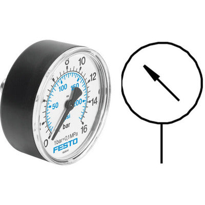 Bostitch OEM Pressure Gauge - Part # AB-9414744, Genuine Replacement For Various Bostitch Air Compressors