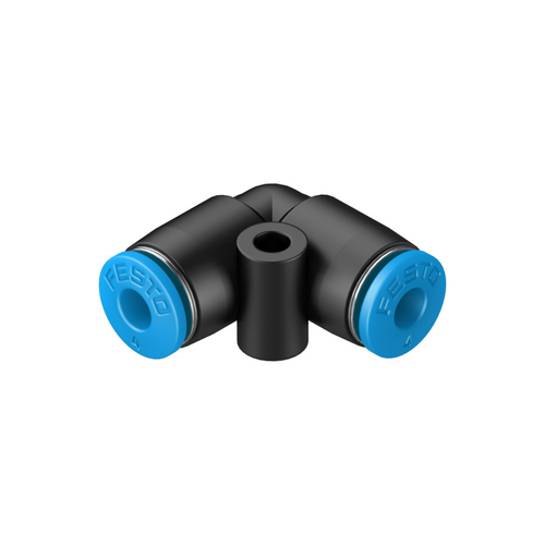 Racor rápido roscado en L