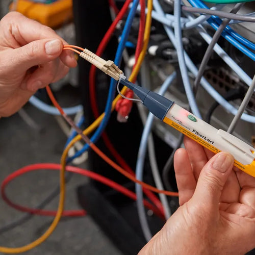 Detector de fibra óptica sin contacto