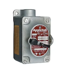 INTERRUPTOR DE 2 POLOS 20AMP 1 CLASE 1, DIV 1 DEAD END MARCA EMERSON