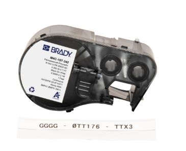Etiqueta para cable calibre 22 a 16, termocontráctil precortada - BMP41/51/53 | M-125-075-342