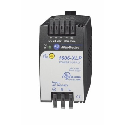 Fuente de alimentación, entrada 120 / 240V AC, salida 24-28VDC capacidad 30 W | 1606XLP30E