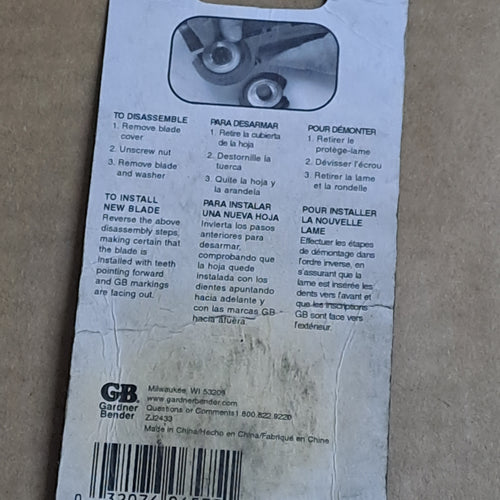 Cuchilla de reemplazo para cortadora GBX-300 | GBRX-301