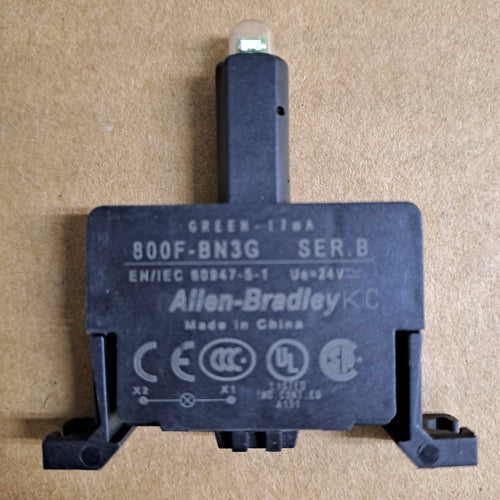 Montaje de la base del módulo LED, 24V AC/DC, Luz verde | 800FBN3G