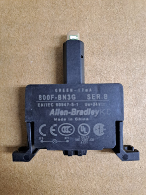 Montaje de la base del módulo LED, 24V AC/DC, Luz verde | 800FBN3G