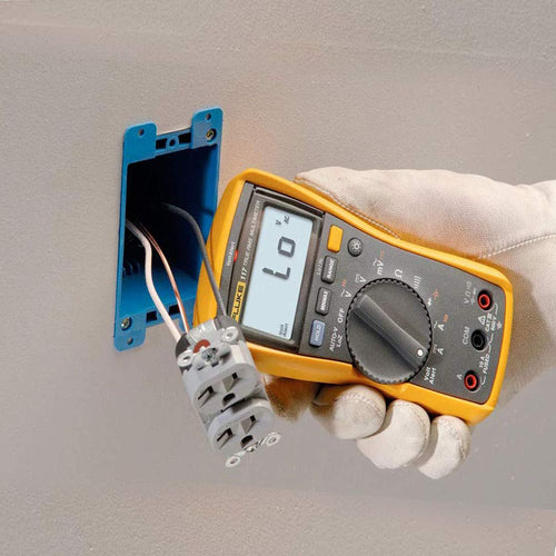 Multímetro digital para electricistas con detector de voltaje sin contacto | Fluke 117