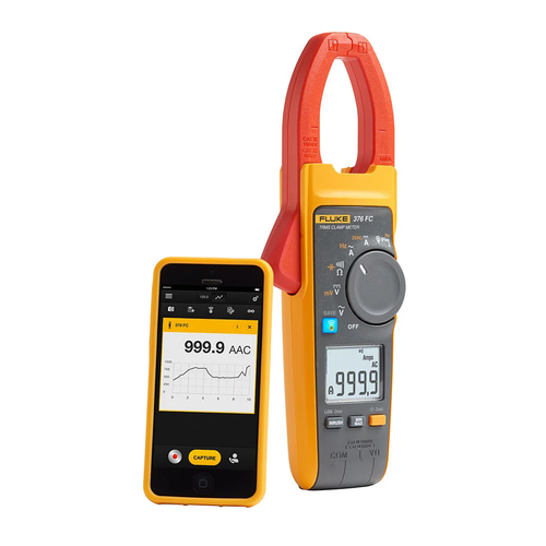 Pinza amperimétrica de verdadero valor eficaz de 1000A CA/CC FC con iFlex® | FLUKE-376FC.