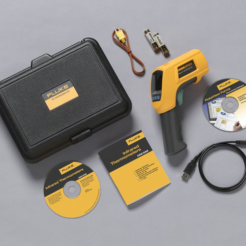 Termómetro infrarrojo y contacto para medir equipos, resolucion 50:1 | FLUKE-568