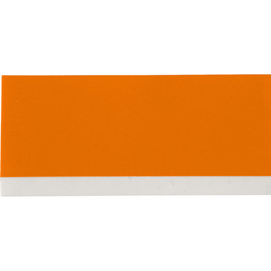 Cartucho de etiquetas (color negro sobre anaranjado), vinilo