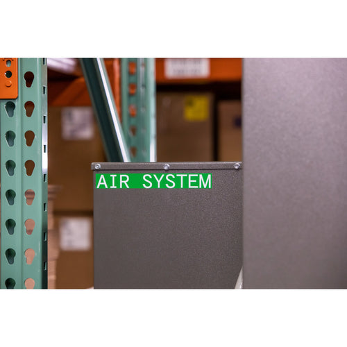 Cartucho de etiquetas (blanco sobre verde), vinilo para interiores/exteriores - BMP41/51/53 | Varios tamaños.