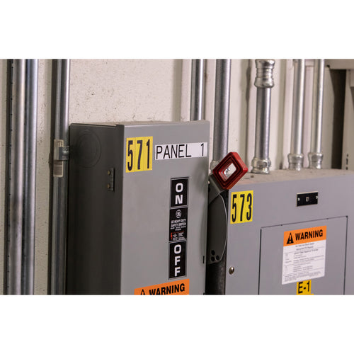 Cartucho de etiquetas 1 rollo (negro sobre blanco), vinilo - BMP51/53 | MC-1500-595-WT-BK.