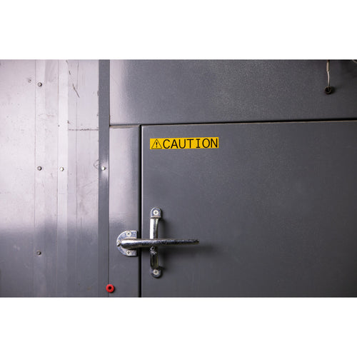 Cartucho de etiquetas (negro sobre amarillo), vinilo para interiores/exteriores- BMP41/51/53 | Varios tamaños.