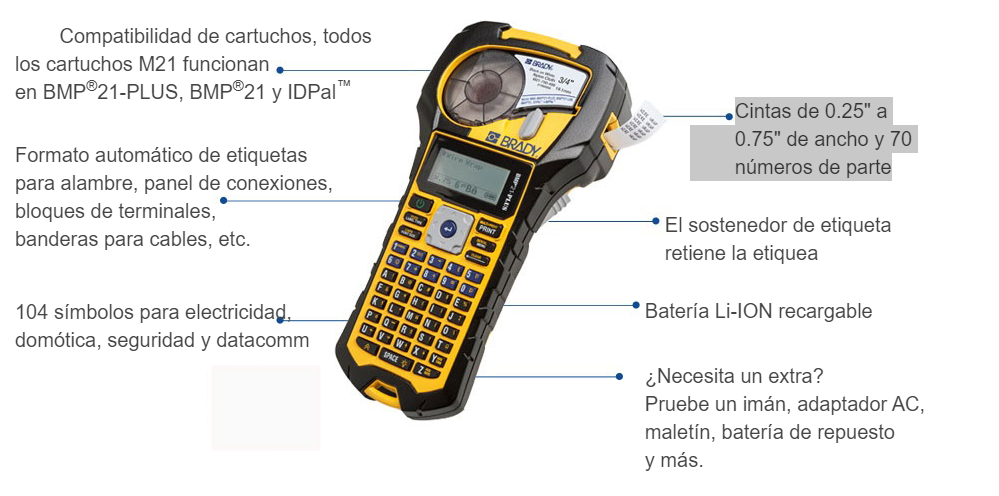 Impresora portátil M210 Brady.